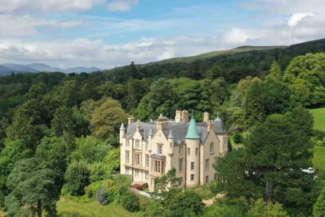 Invergare Castle, in Rhu, has been described as a 'mini-Glastonbury' due to unruly guests    picture: Airbnb