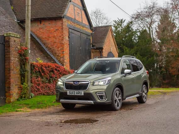The Forester e-Boxer looks familiar but is all-new