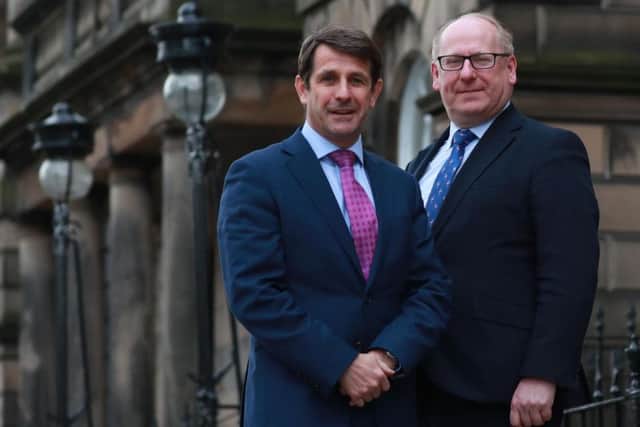 From left: Graeme Hartop and Mark Thomson. Picture: Stewart Attwood.