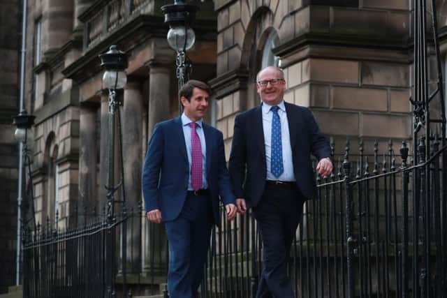 The duo previously worked together at Scottish Widows Bank. Picture: Stewart Attwood.