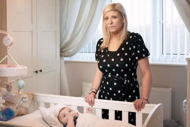 New mother Laura in Losing It: Our Mental Health Emergency. Picture: Rory Mulvey/Channel 4