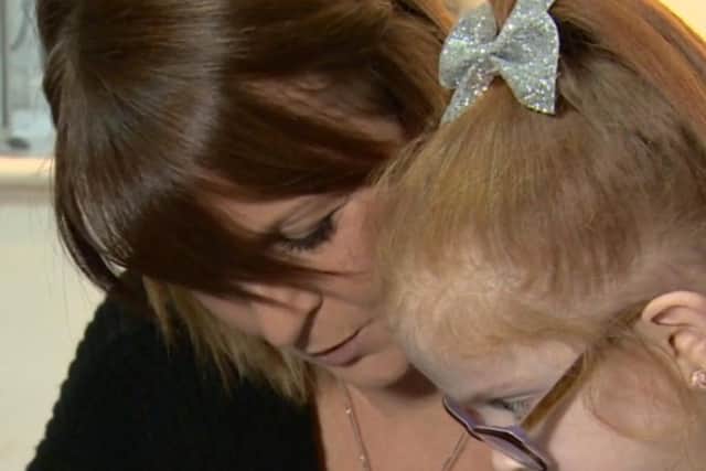 Mrs Cooper was wrongly accused of murdering her daughter Baillie who suffers from cerebral palsy    picture: BBC