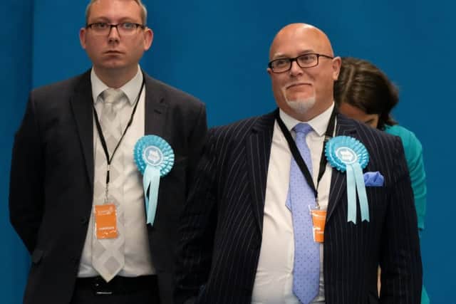 Brexit Party MEP's John Tennant (L) and Brian Monteith. Picture: Ian Forsyth/Getty Images