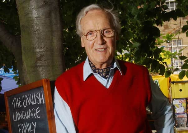 Nicholas Parsons in The Pleasance courtyard at the 2003 Fringe (Picture: Neil Hanna)