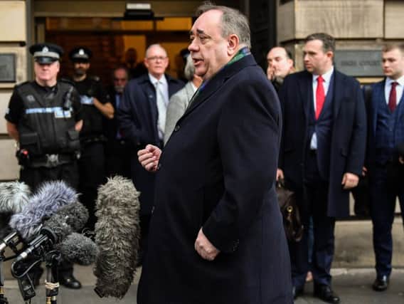 Alex Salmond outside the High Court in November. Picture: Getty Images