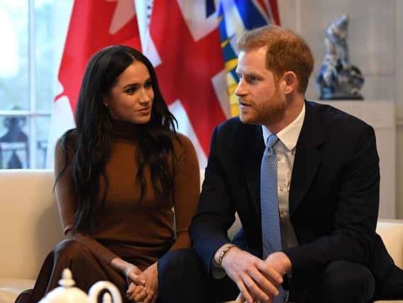 Prince Harry and Meghan Markle on a visit to Canada House, in London, earlier this month. Picture: Getty Images
