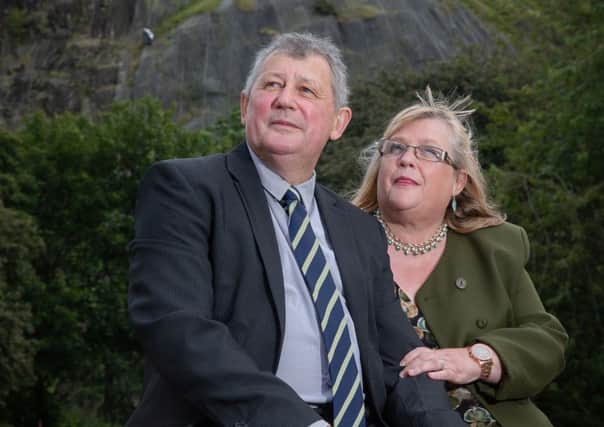 Above, John and Tina Wren were helped by the association. Picture: Phil Greig