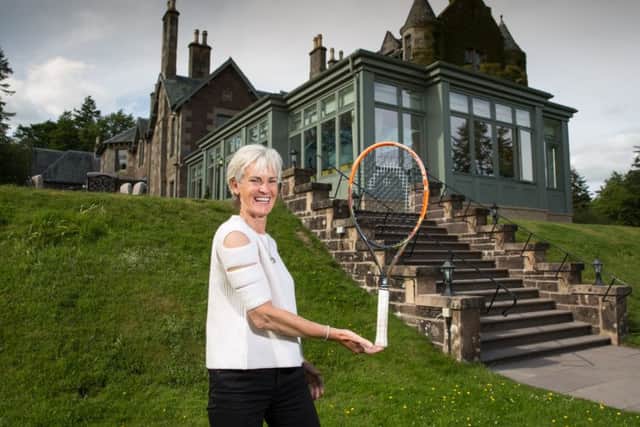 Judy Murray at Cromlix Hotel near Dunblane. Picture: Robert Perry