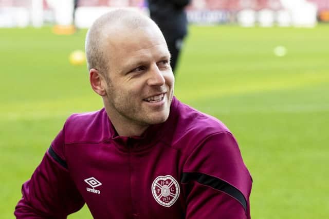 Steven Naismith says that morale in the Hearts dressing room has lifted in recent weeks. Picture: SNS.