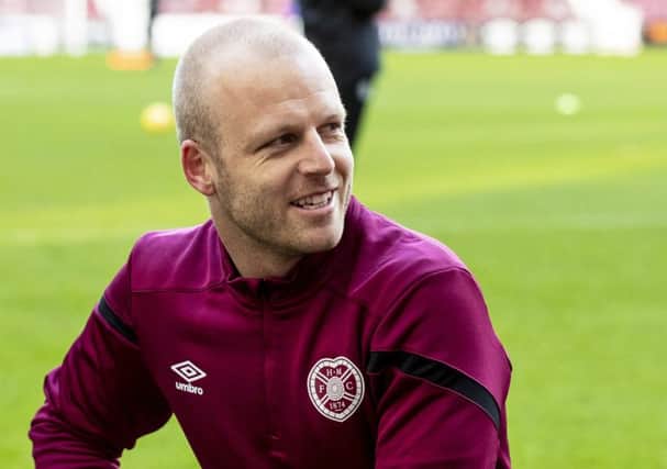 Steven Naismith says that morale in the Hearts dressing room has lifted in recent weeks. Picture: SNS.