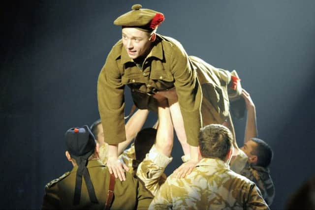 Jack Lowden in National Theatre of Scotland's Black Watch, 2011
