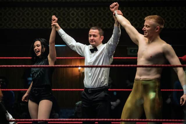 Playing real life wrestler Zac Zodiac Bevis in Stephen Merchant's Fighting with my Family, 2019