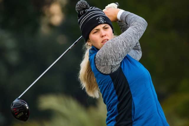 Alison Muirhead continued her fine form in the second round of the Ladies European Tour Qualifying School final in Spain