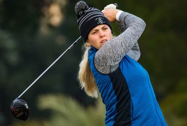 Alison Muirhead continued her fine form in the second round of the Ladies European Tour Qualifying School final in Spain