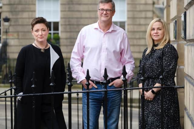 Lesley Brydon, Paul Atkinson and Angela Hughes. Picture: Contributed