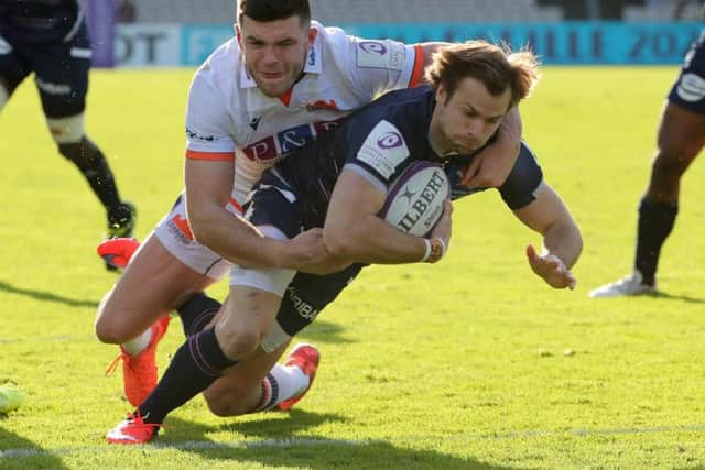 Edinburgh will head to Bordeaux again in the European Challenge Cup quarter-finals. They lost 32-17 in France earlier this month. Picture: Getty Images