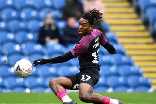 Ivan Toney in action for Peterborough United