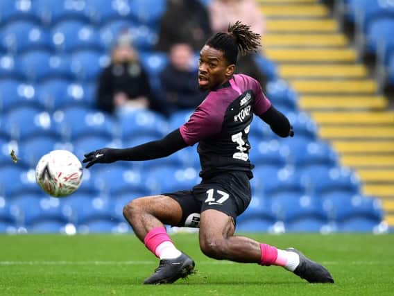 Ivan Toney in action for Peterborough United