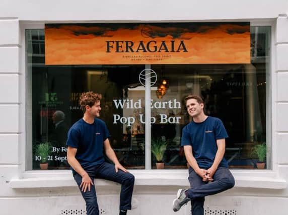 Wild (left) and Bill Garnock designed Feragaia to be a premium alcohol-free alternative. Picture: Contributed