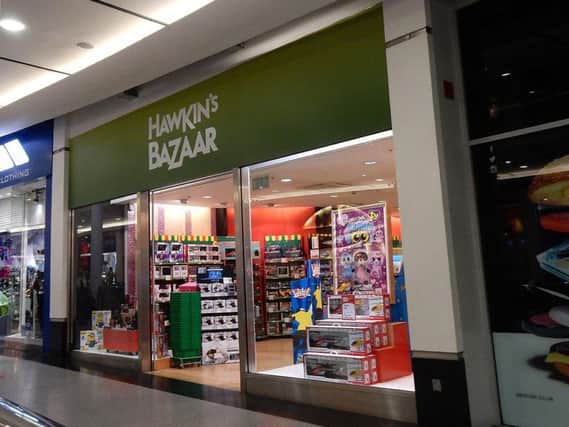Hawkin's Bazaar has suspended its website but said trading will continue from its 20 stores until further notice.