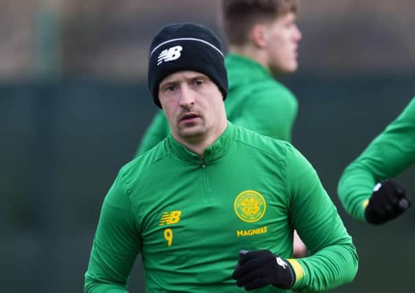Leigh Griffiths has returned to the Celtic first team after a long lay-off and scored twice in two starts. Picture: SNS.