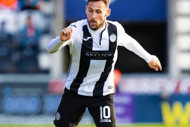 Tony Andreu in action for St Mirren.