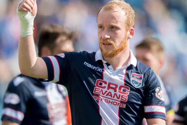 Liam Boyce in action for former club Ross County.