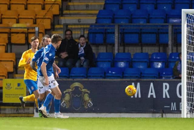 David Wotherspoon puts St Johnstone ahead.