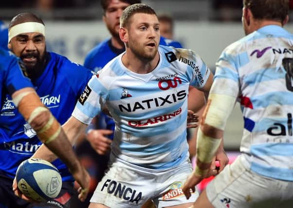Finn Russell in action for Racing 92 in their 27-0 victory against Castres on Saturday night. Picture: Remy Gabalda/AFP/Getty Images