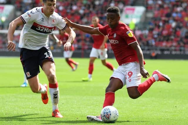 Niclas Eliasson, right, in action for Bristol City. Picture: Getty Images