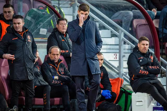 Steven Gerrard lambasted his players after defeat at Tynecastle