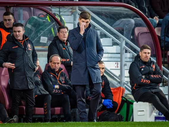 Steven Gerrard lambasted his players after defeat at Tynecastle
