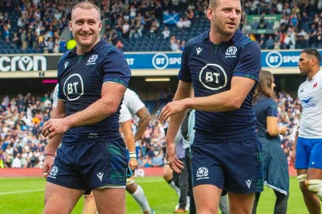 Stuart Hogg and Finn Russell are the two Scots in the running for the prestigious European player of the year award. Picture: SRU/SNS