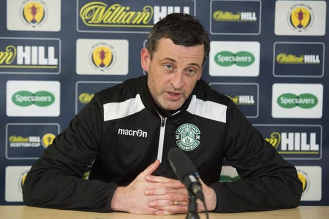 Hibs manager Jack Ross speaks ahead of the Scottish Cup replay against Dundee United. Picture: Paul Devlin/SNS