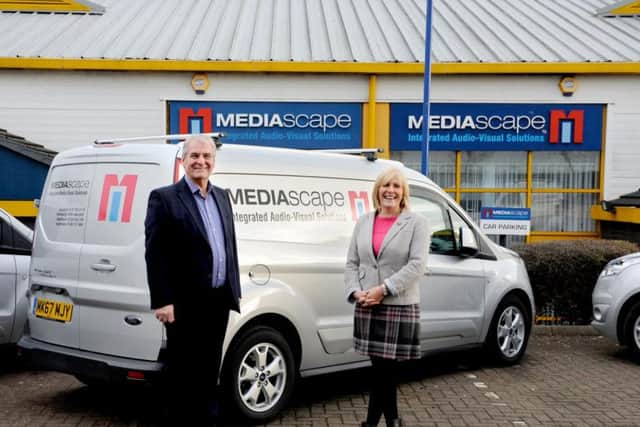 Shona and Angus Knight, the owners of Mediascape, decided to sell their shares to an employee ownership trust. Picture: Colin Hattersley