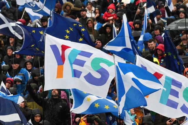 Pro-independence campaigners plan to stage several more large-scale marches in Scottish towns and cities this year. Picture: John Devlin