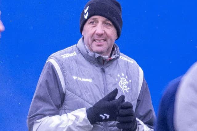 Rangers assistant manager Gary McAllister at training. Picture: Bill Murray/SNS