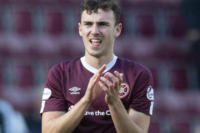Hearts midfielder Andy Irving after the win over Rangers at Tynecastle. Picture: Ross Parker/SNS