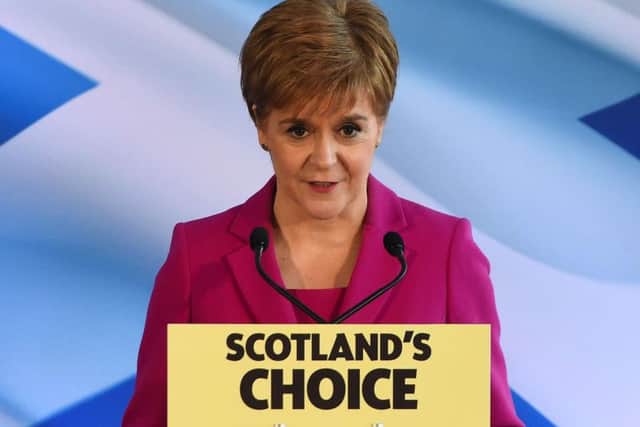 First Minister Nicola Sturgeon speaking in Edinburgh in December. Picture: Getty Images