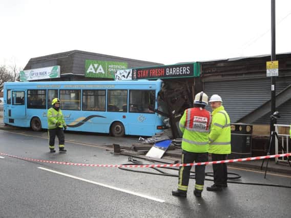 About 25 children were on board the single-decker bus when the collision happened on Handsworth Road at around 7.50am on Wednesday.