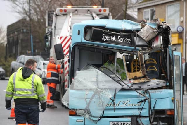 Emergency services have said none of the children were seriously injured in the crash.