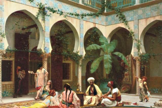 Helen Gloag was reportedly presented to the harem of Emperor Sultan Sidi Muhammed XVIII after leaving Scotland in the mid 18th Century. Picture shows detail from Boulanger's La Harem du Palais which was inspired by his visits to Morocco. PIC: Creative Commons.