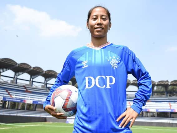 Bala Devi has made history by joining Rangers Women and becoming India's first ever female professional footballer