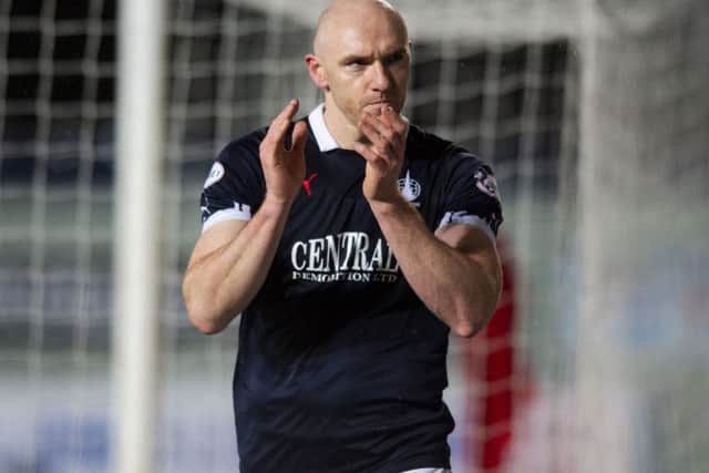 Conor Sammon scored only once during his spell at Hearts. Picture: SNS