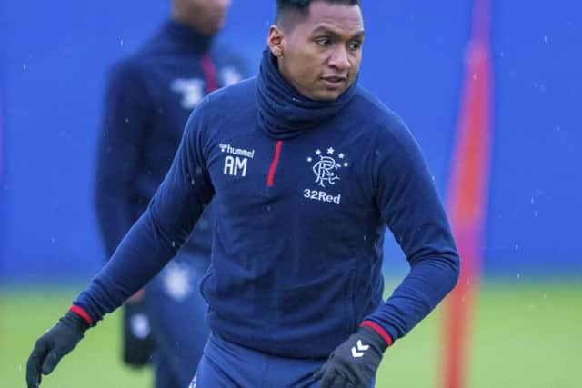 Rangers star Alfredo Morelos reportedly found a man tampering with his car. Picture: SNS Pictures
