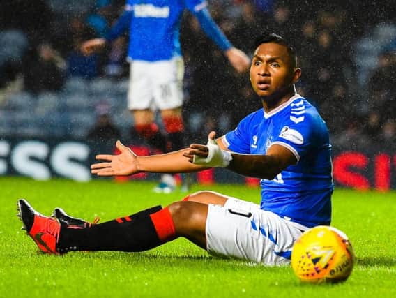 Alfredo Morelos came on as a second-half substitute against Ross County - just 24 hours after the incident