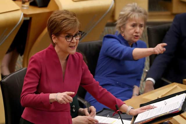 Nicola Sturgeon was forced to agree her government would make a statement on the attainment of Scottish pupils, after she was accused of failing to tackle the attainment gap between the most and least deprived children.