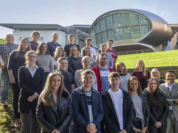 Cohort of graduate apprenticeships on their induction day at Edinburgh Napier Craiglockhart campus late last year. Picture: Contributed
