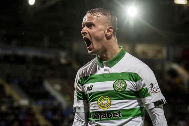 Leigh Griffiths is benefitting from Celtic playing with two strikers. Picture: Craig Foy / SNS
