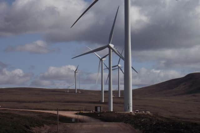 Part of the Gordonbush onshore wind farm. Picture: Contributed